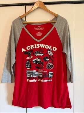 Christmas Vacation | Griswold Raglan Long Sleeve Tee | Women’s L